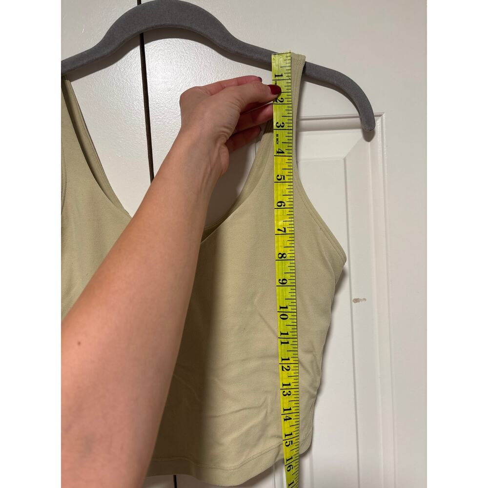 Lululemon Crop Tank Top in Olive Green, Size 6 - Picture 3 of 5